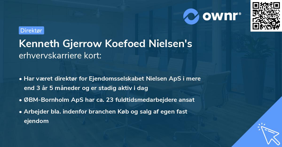 Kenneth Gjerrow Koefoed Nielsen's erhvervskarriere kort