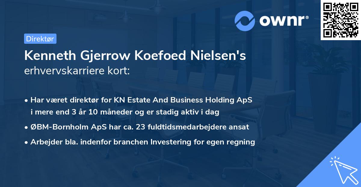 Kenneth Gjerrow Koefoed Nielsen's erhvervskarriere kort
