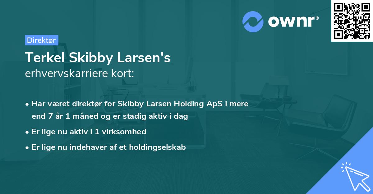 Terkel Skibby Larsen's erhvervskarriere kort