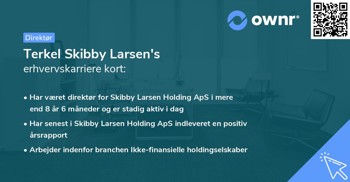 Terkel Skibby Larsen's erhvervskarriere kort
