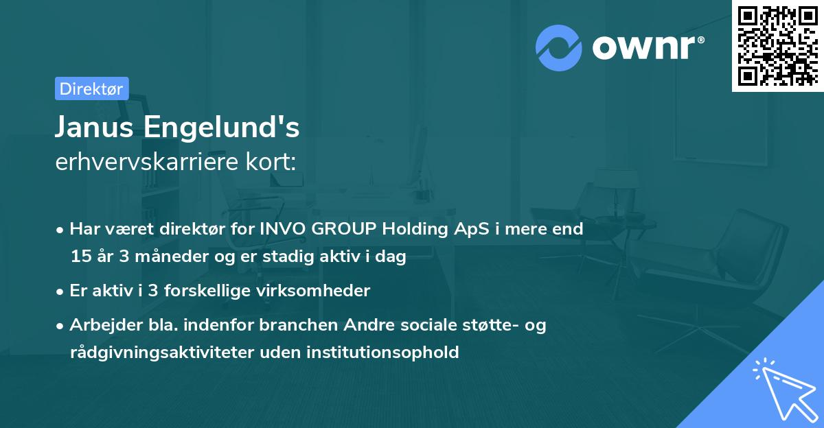Janus Engelund's erhvervskarriere kort