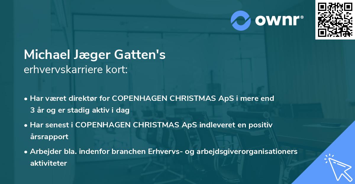 Michael Jæger Gatten's erhvervskarriere kort