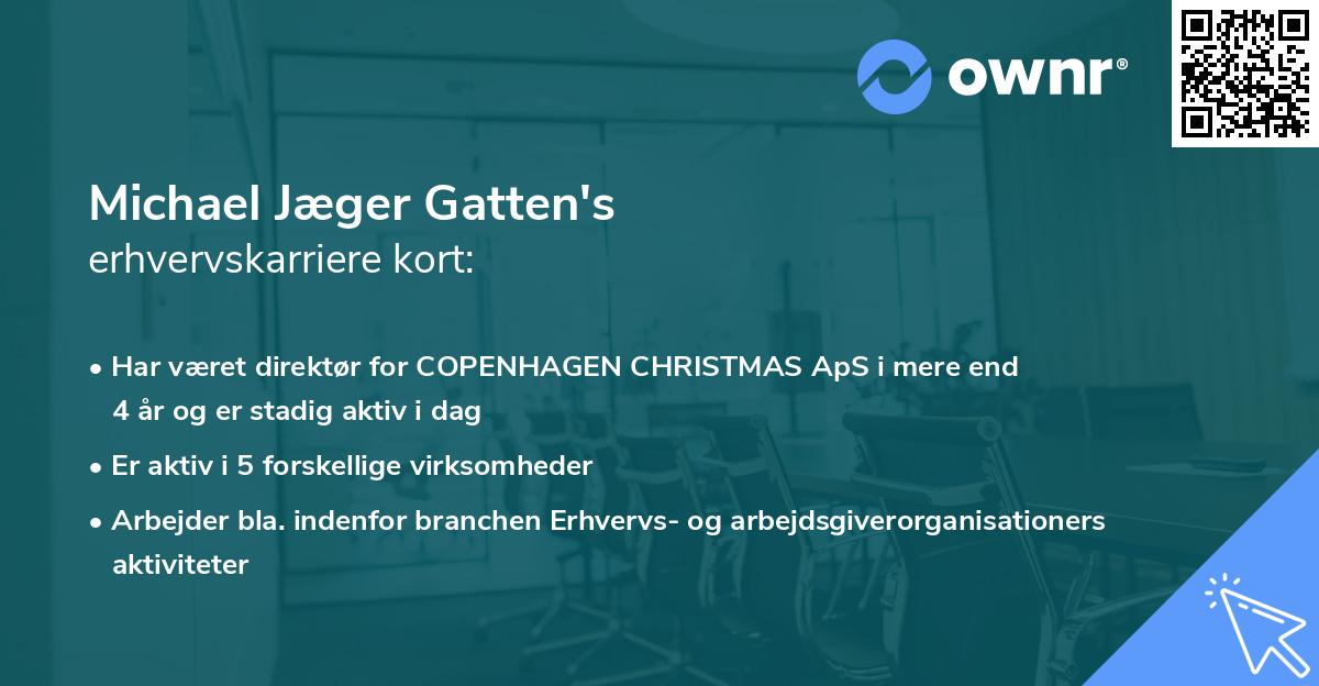 Michael Jæger Gatten's erhvervskarriere kort