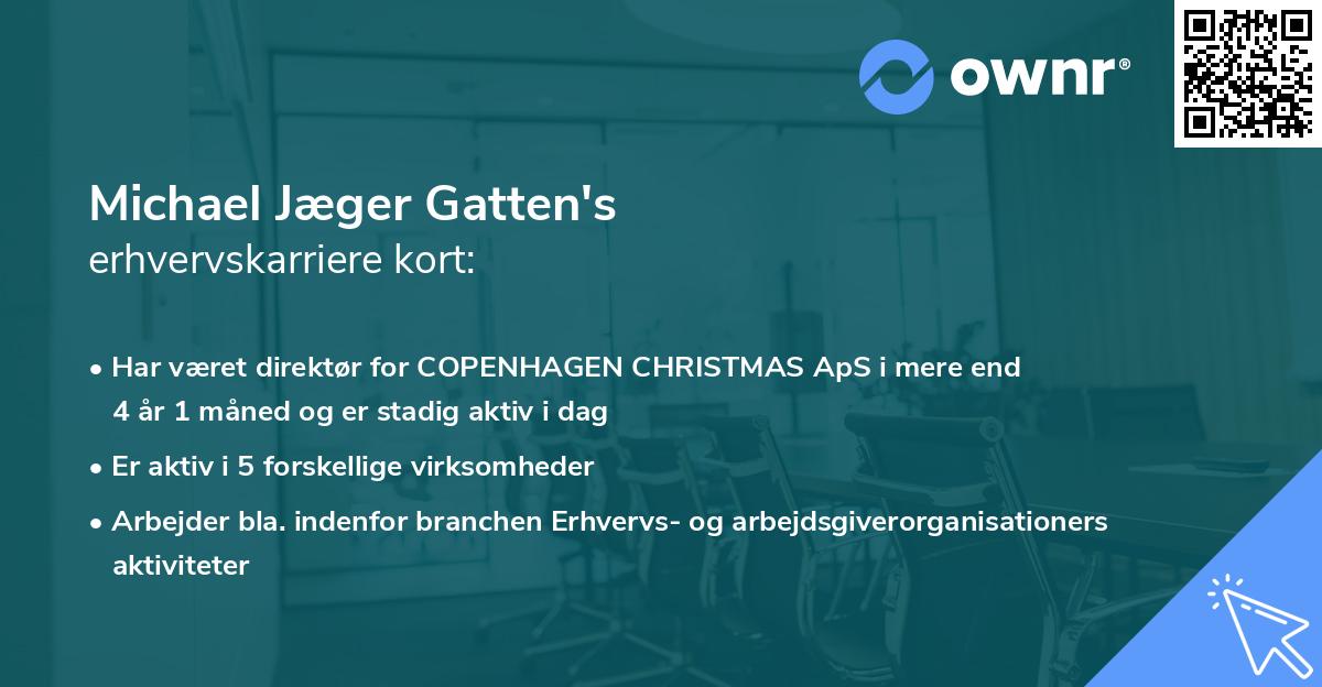 Michael Jæger Gatten's erhvervskarriere kort