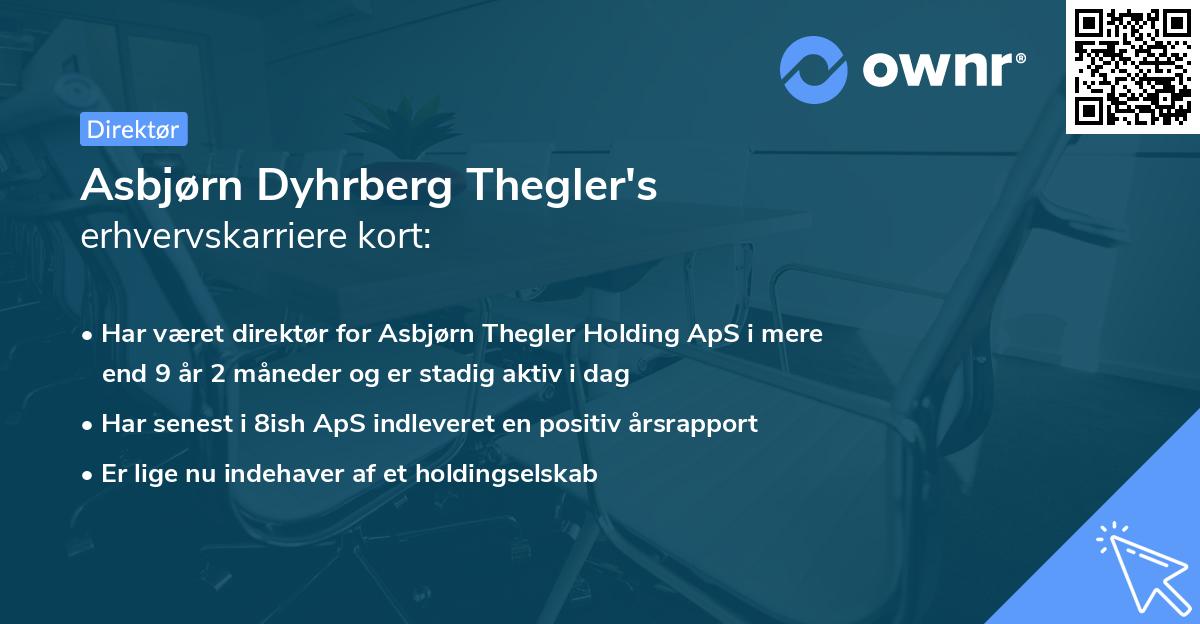 Asbjørn Dyhrberg Thegler's erhvervskarriere kort