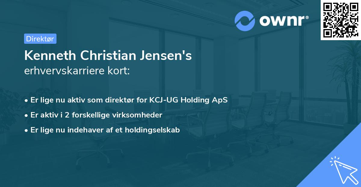 Kenneth Christian Jensen's erhvervskarriere kort