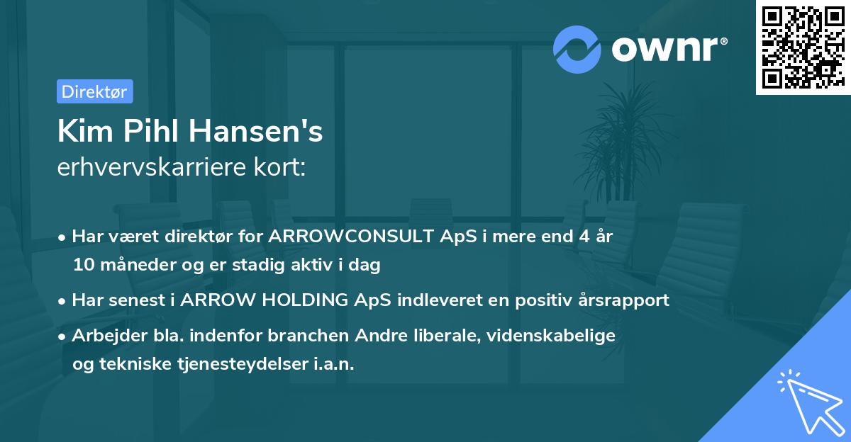 Kim Pihl Hansen's erhvervskarriere kort