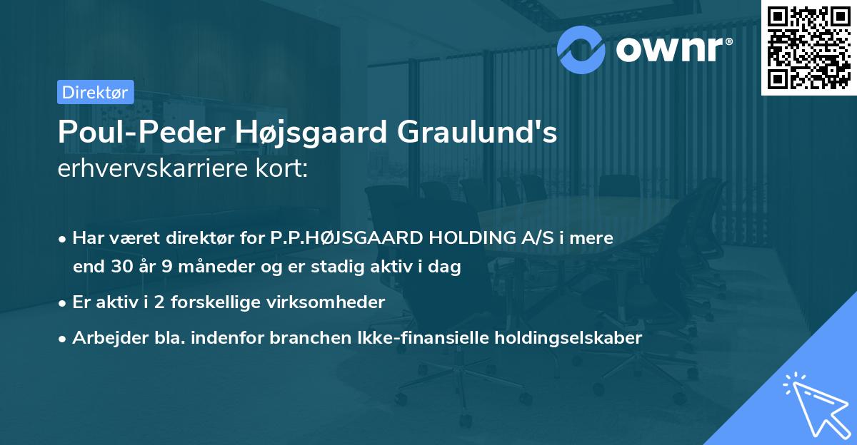 Poul-Peder Højsgaard Graulund's erhvervskarriere kort