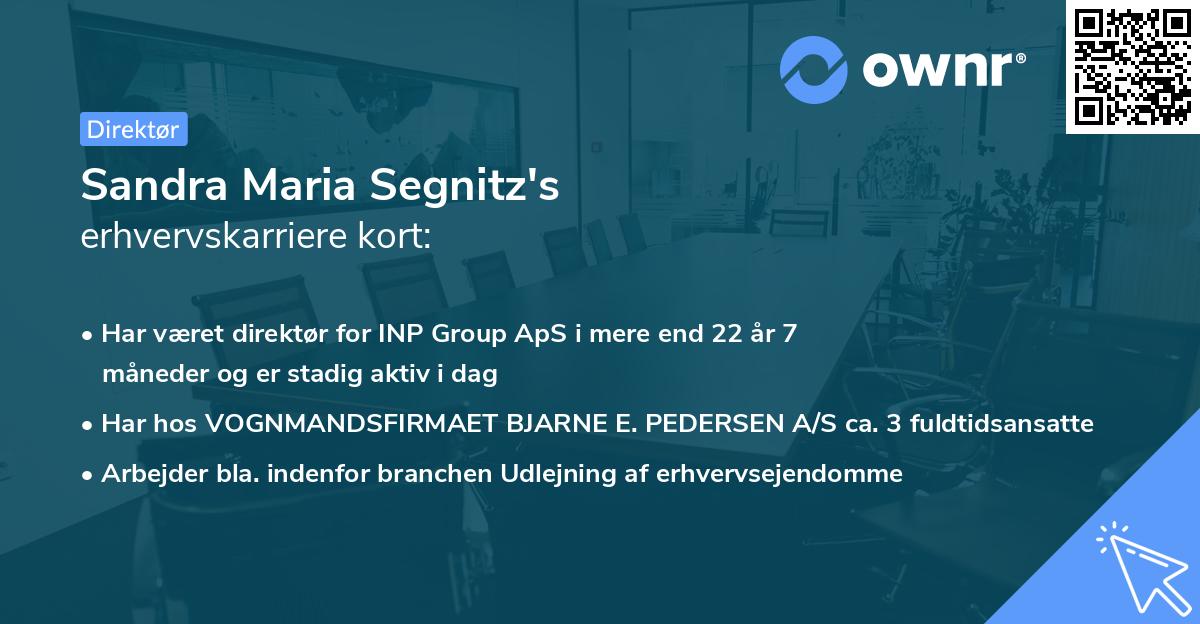 Sandra Maria Segnitz's erhvervskarriere kort