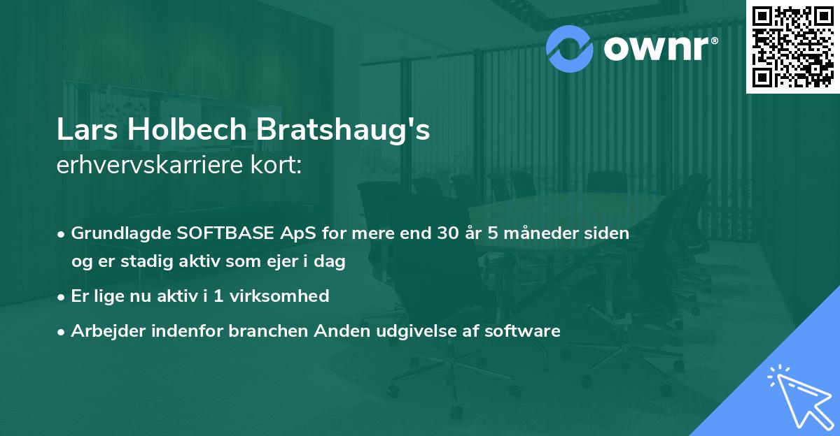 Lars Holbech Bratshaug's erhvervskarriere kort