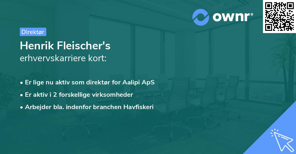 Henrik Fleischer's erhvervskarriere kort
