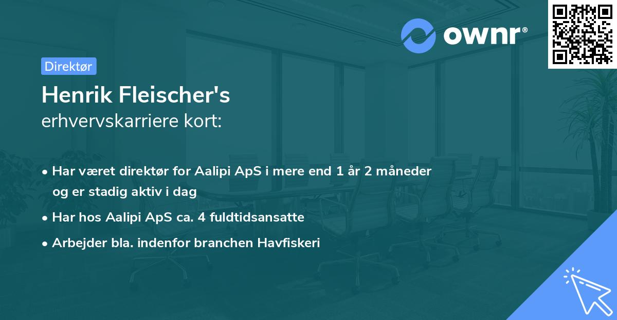 Henrik Fleischer's erhvervskarriere kort