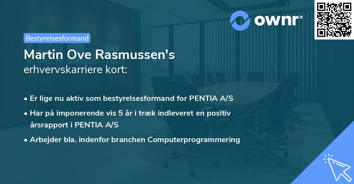 Martin Ove Rasmussen's erhvervskarriere kort