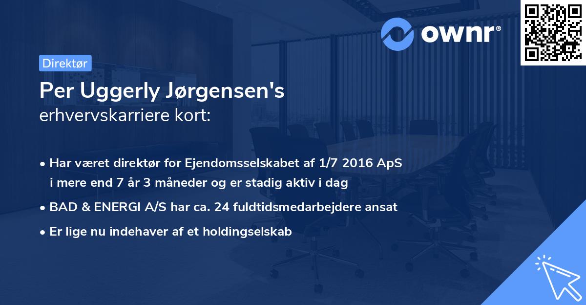 Per Uggerly Jørgensen's erhvervskarriere kort