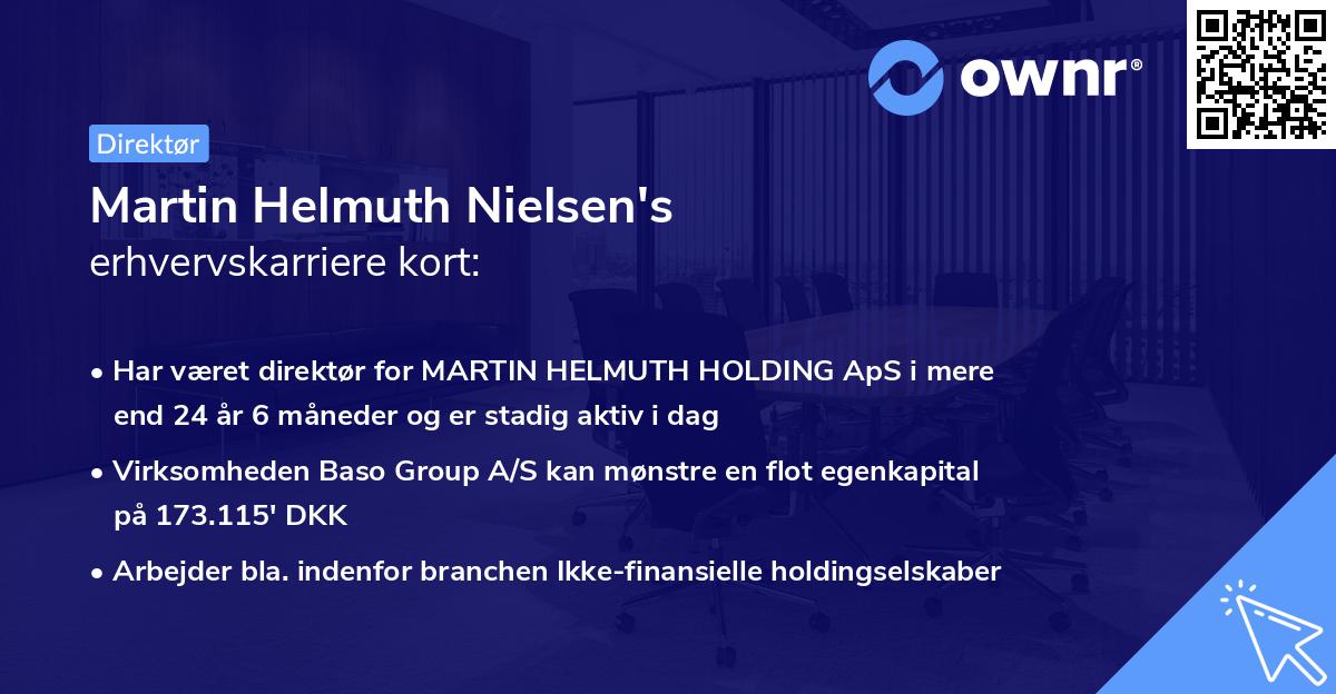 Martin Helmuth Nielsen's erhvervskarriere kort