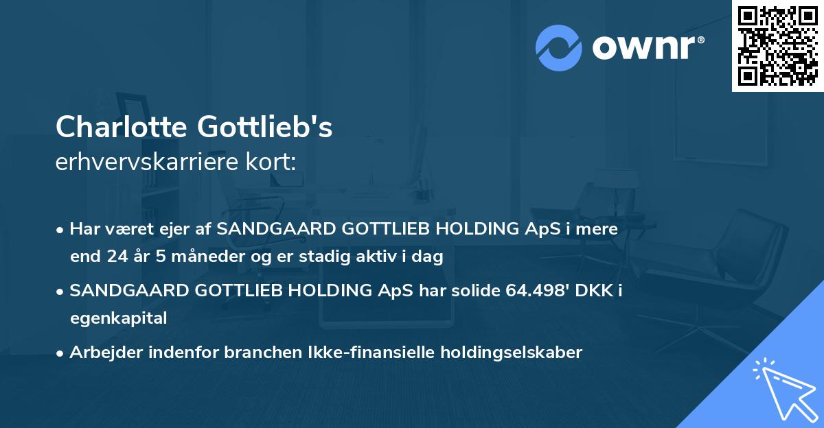 Charlotte Gottlieb's erhvervskarriere kort