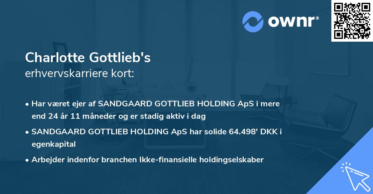 Charlotte Gottlieb's erhvervskarriere kort