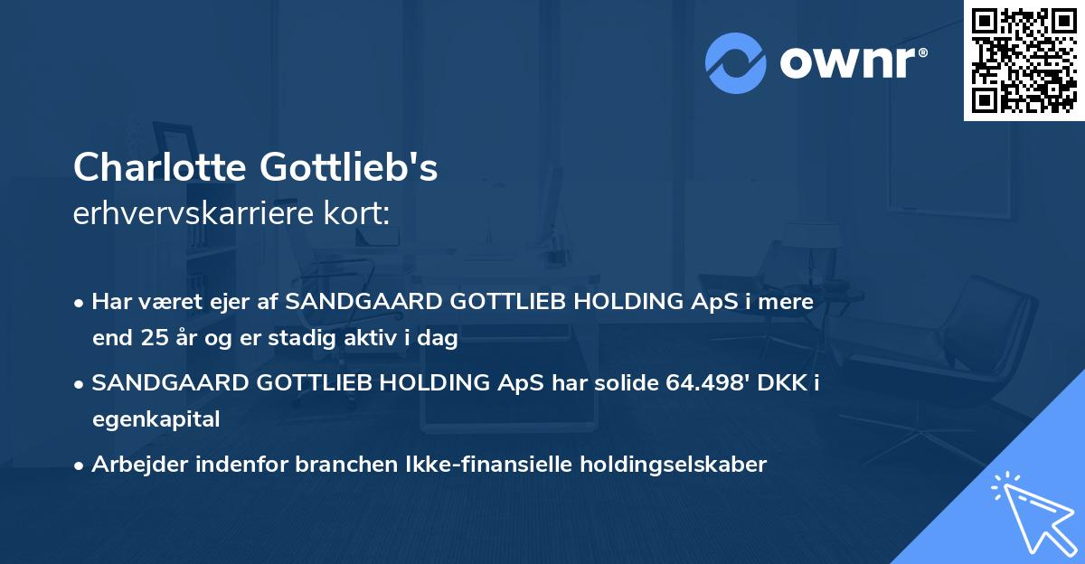 Charlotte Gottlieb's erhvervskarriere kort
