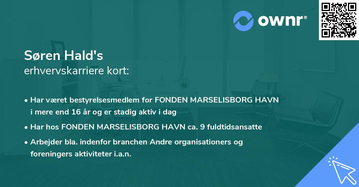 Søren Hald's erhvervskarriere kort