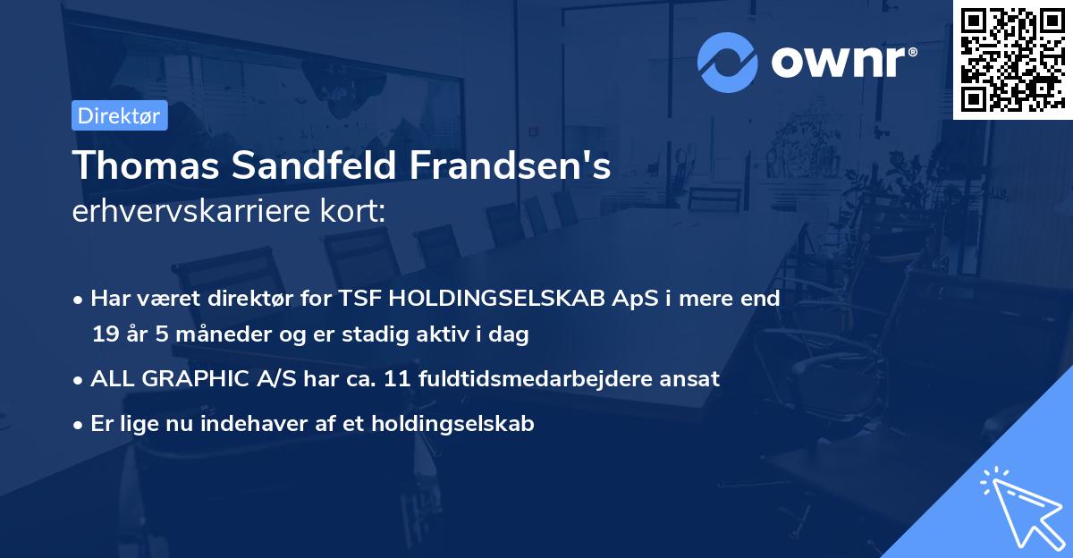 Thomas Sandfeld Frandsen's erhvervskarriere kort