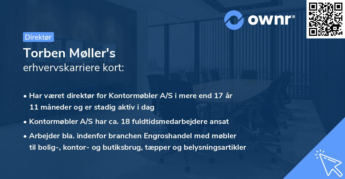 Torben Møller's erhvervskarriere kort
