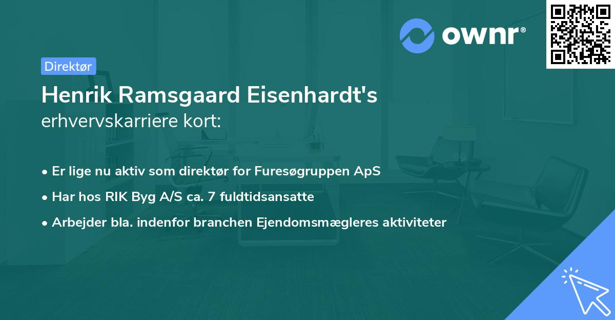 Henrik Ramsgaard Eisenhardt's erhvervskarriere kort