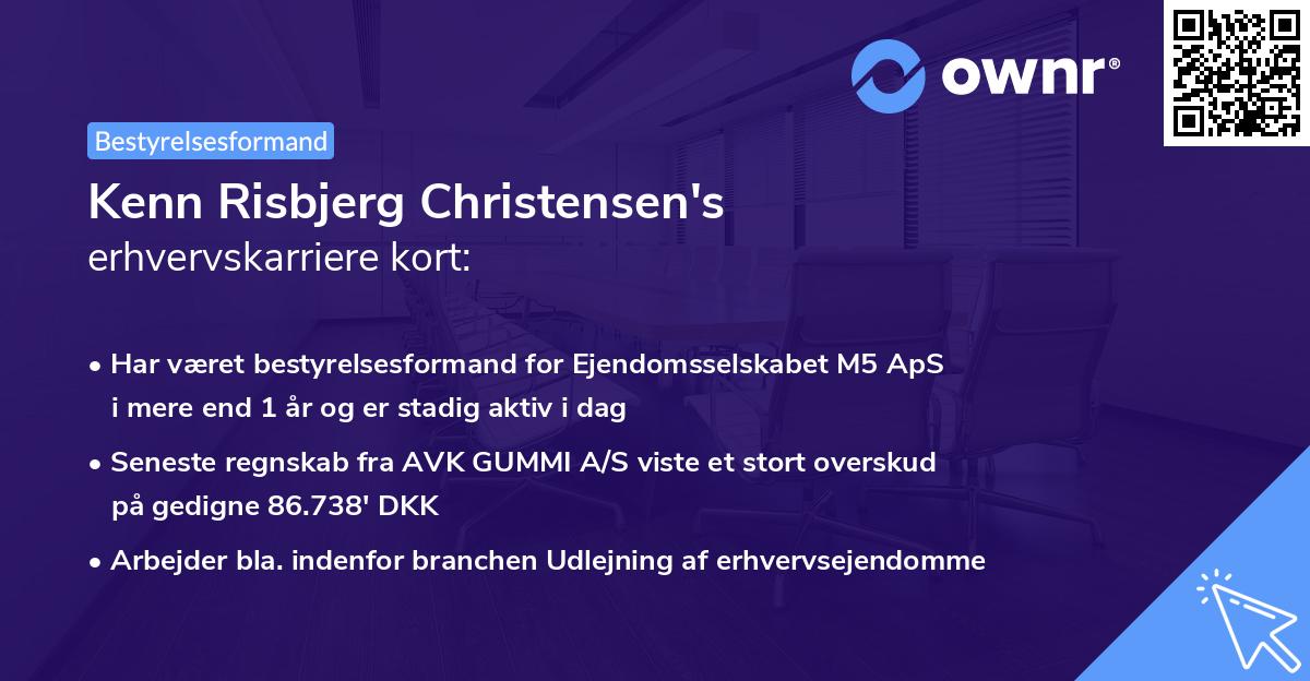 Kenn Risbjerg Christensen's erhvervskarriere kort