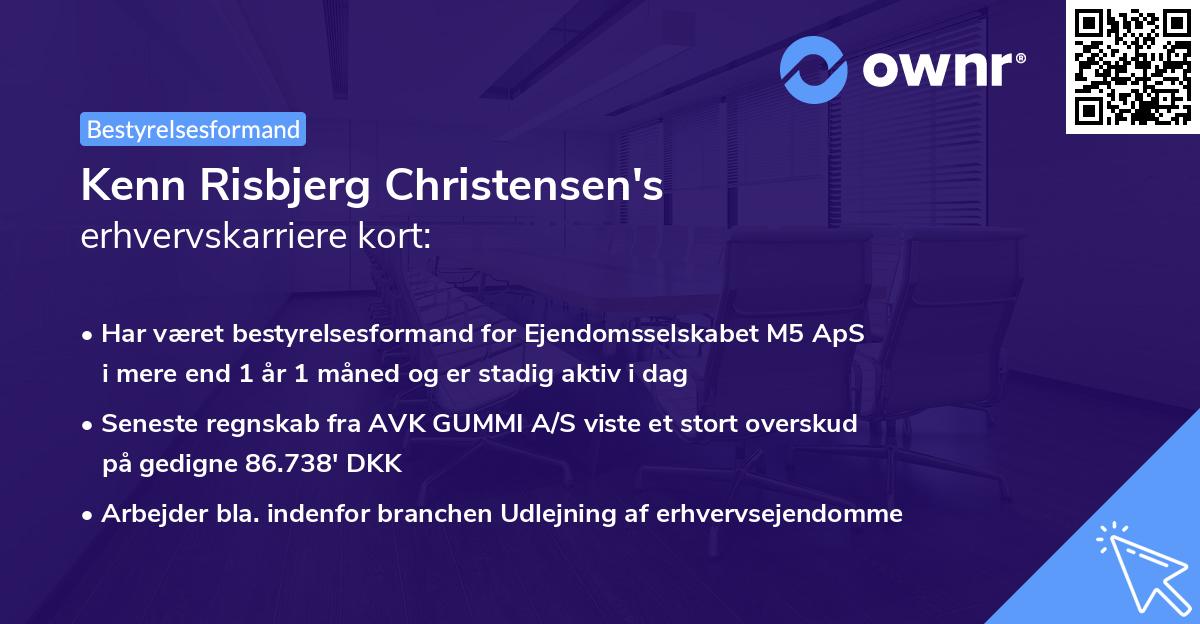 Kenn Risbjerg Christensen's erhvervskarriere kort