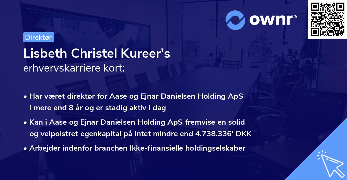 Lisbeth Christel Kureer's erhvervskarriere kort