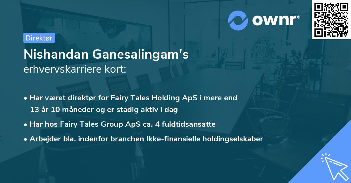 Nishandan Ganesalingam's erhvervskarriere kort