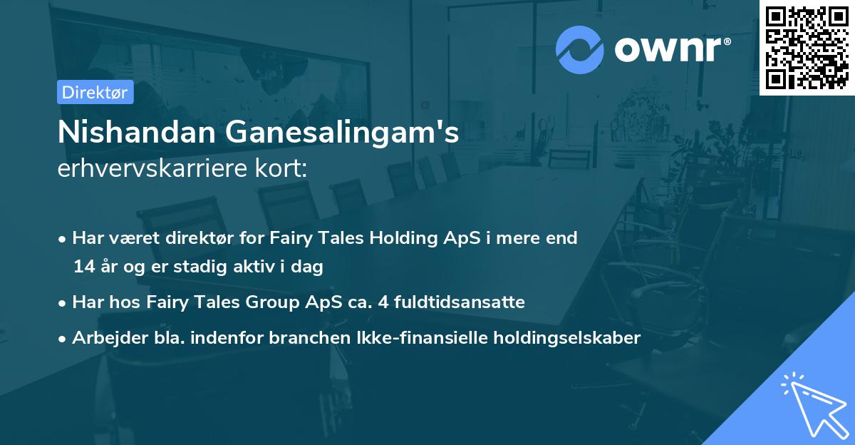 Nishandan Ganesalingam's erhvervskarriere kort