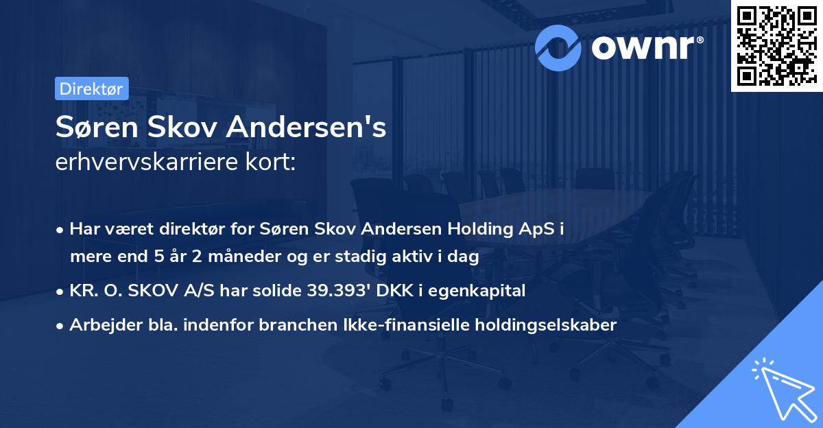 Søren Skov Andersen's erhvervskarriere kort