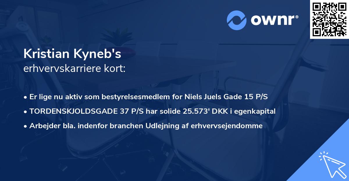 Kristian Kyneb's erhvervskarriere kort