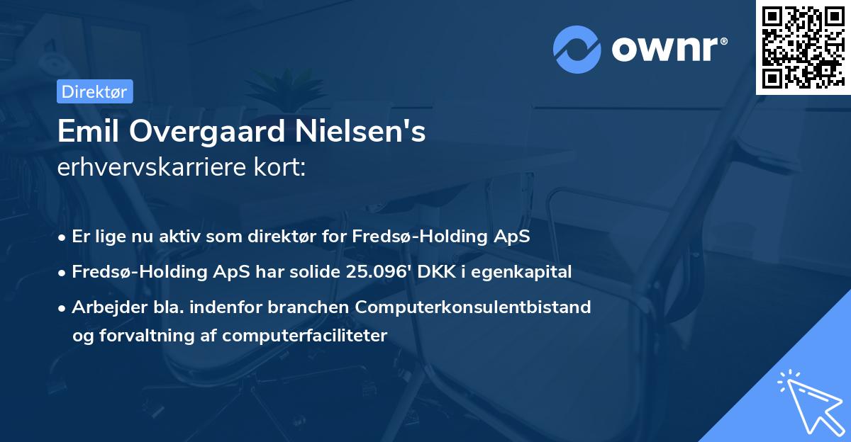 Emil Overgaard Nielsen's erhvervskarriere kort