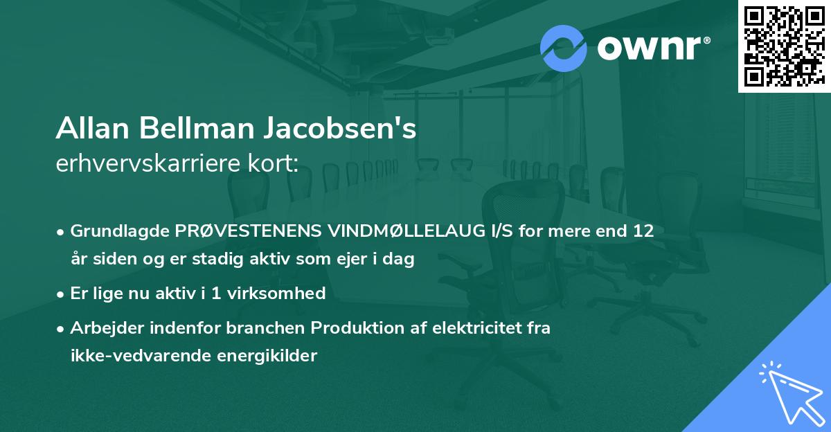 Allan Bellman Jacobsen's erhvervskarriere kort