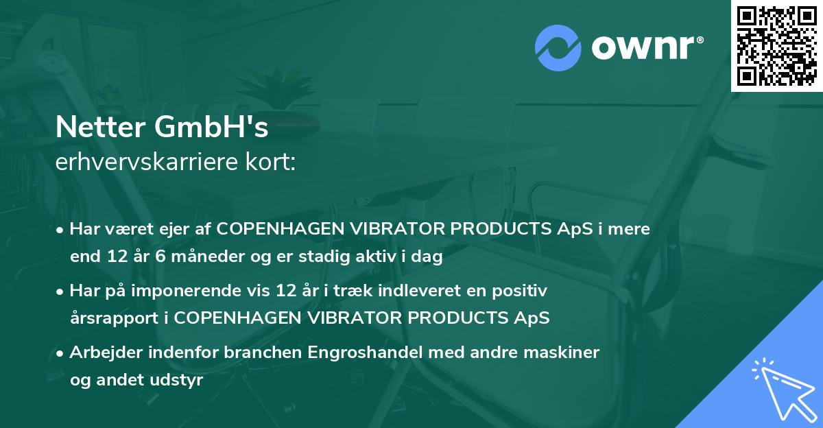 Netter GmbH's erhvervskarriere kort