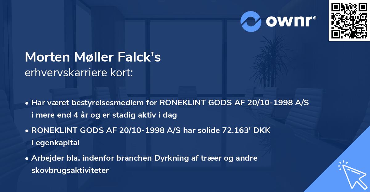 Morten Møller Falck's erhvervskarriere kort