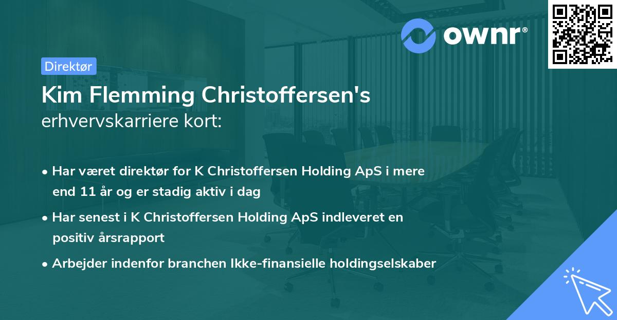 Kim Flemming Christoffersen's erhvervskarriere kort
