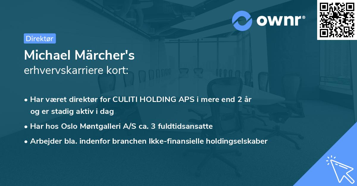 Michael Märcher's erhvervskarriere kort