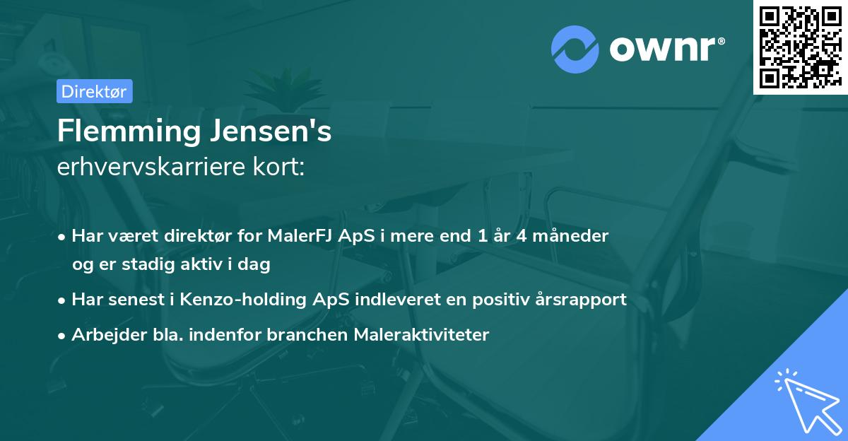 Flemming Jensen's erhvervskarriere kort