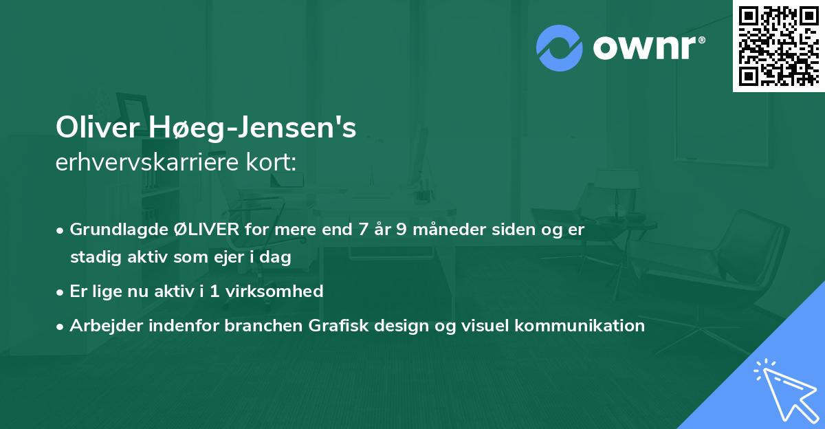 Oliver Høeg-Jensen's erhvervskarriere kort