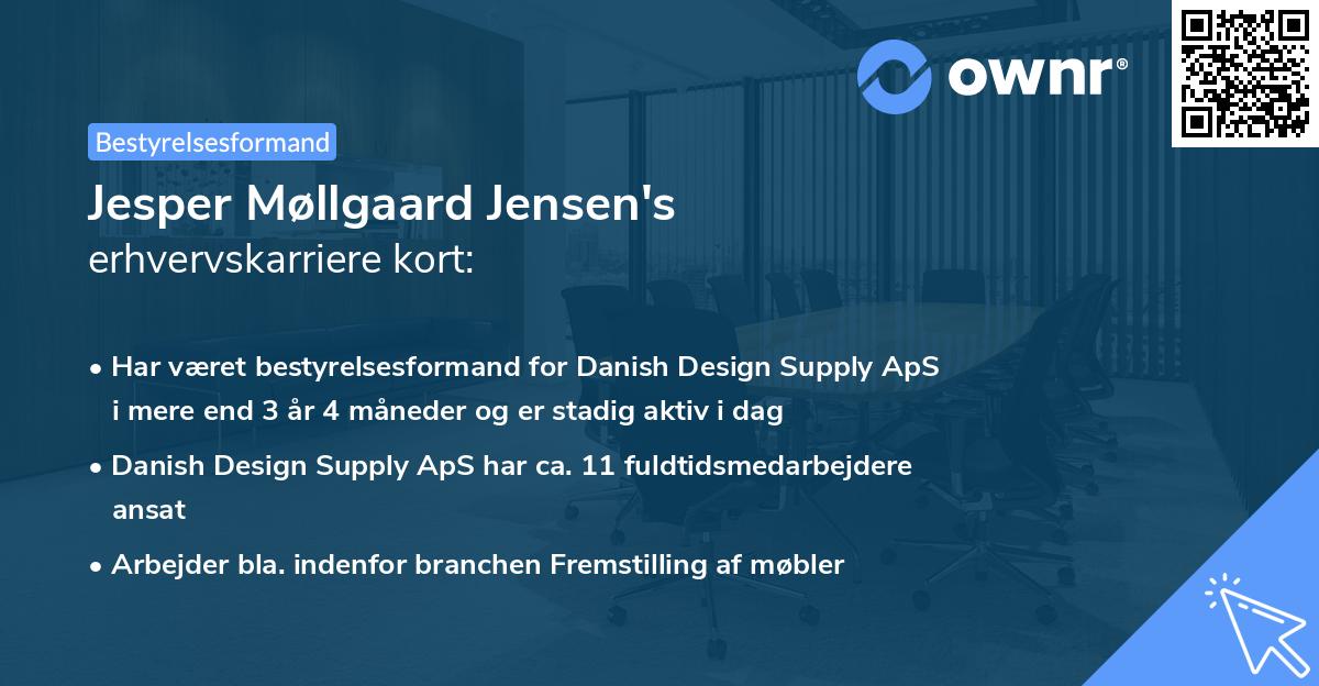 Jesper Møllgaard Jensen's erhvervskarriere kort