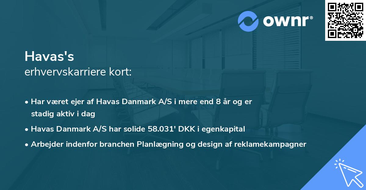 Havas's erhvervskarriere kort