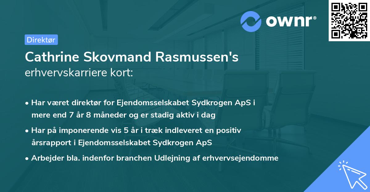 Cathrine Skovmand Rasmussen's erhvervskarriere kort