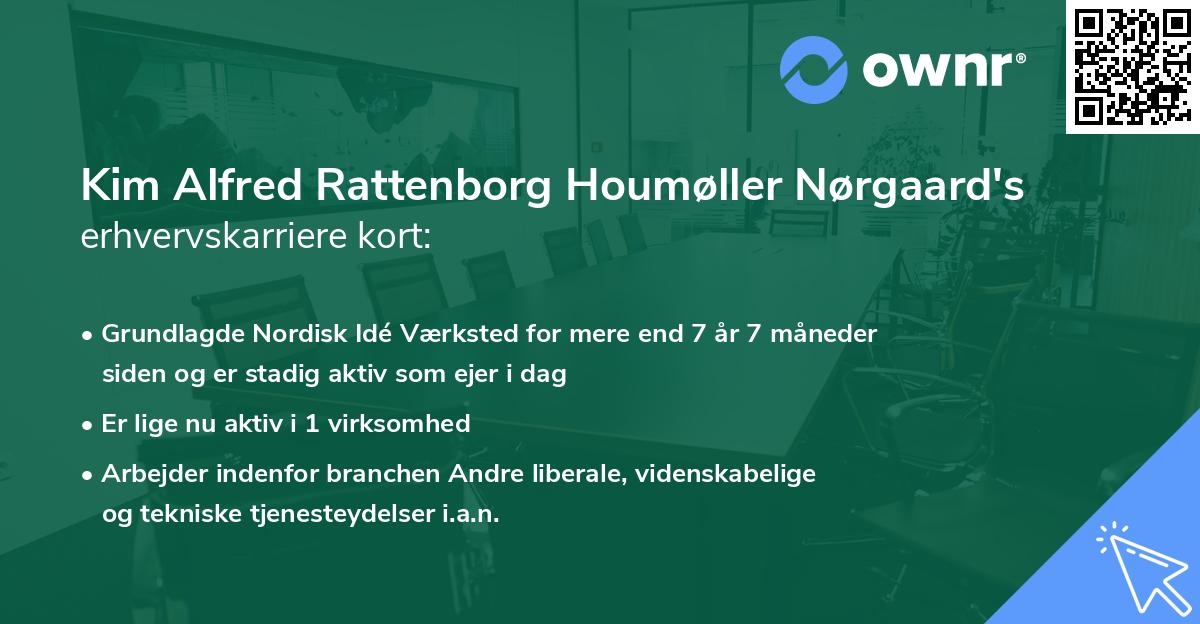 Kim Alfred Rattenborg Houmøller Nørgaard's erhvervskarriere kort