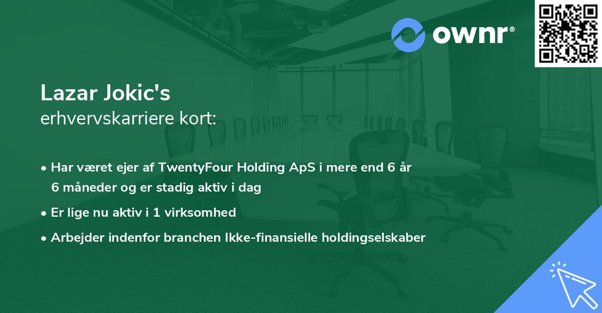 Lazar Jokic's erhvervskarriere kort
