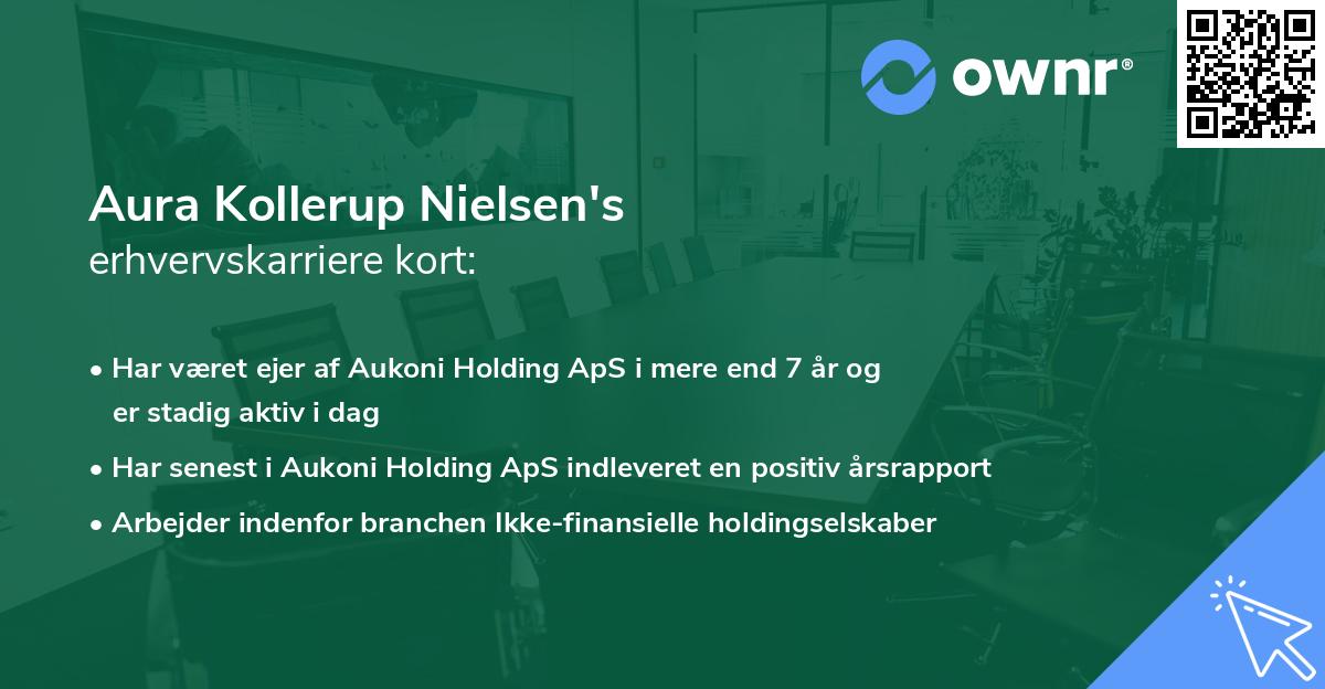 Aura Kollerup Nielsen's erhvervskarriere kort