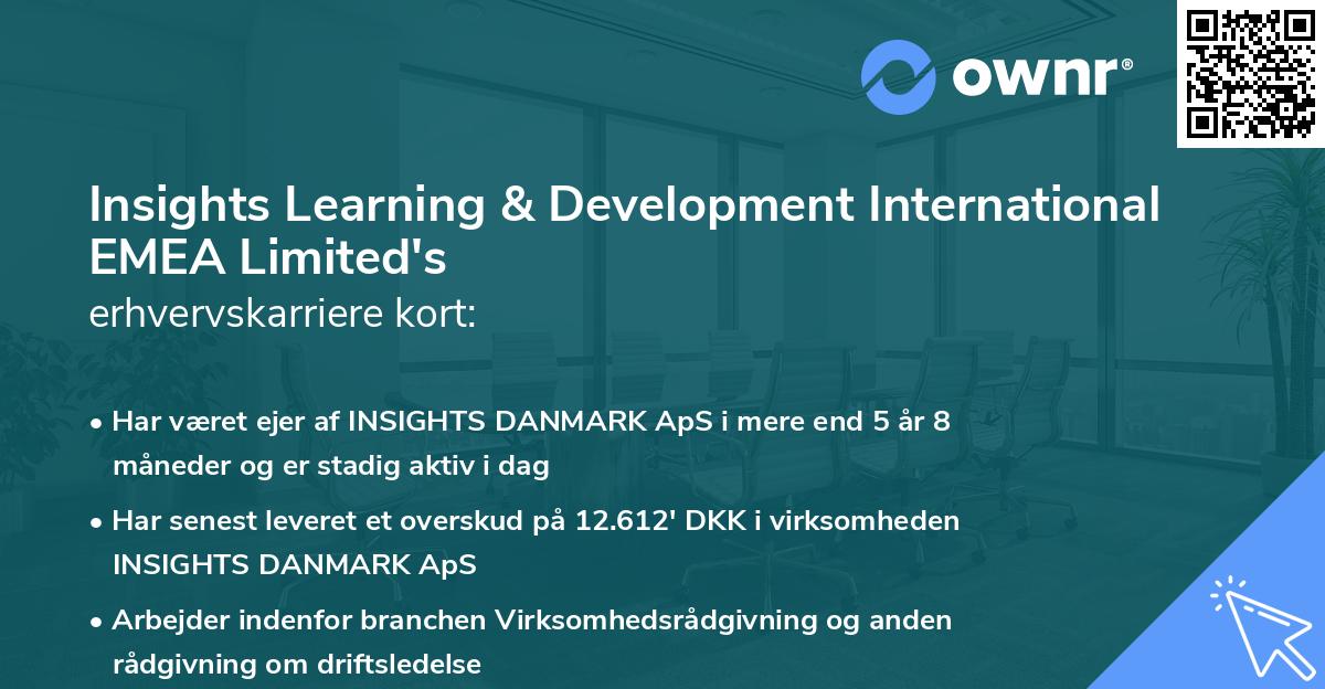 Insights Learning & Development International EMEA Limited's erhvervskarriere kort