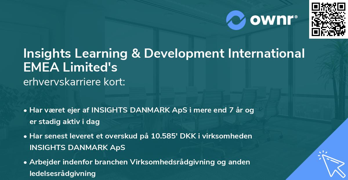 Insights Learning & Development International EMEA Limited's erhvervskarriere kort