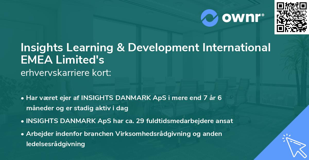 Insights Learning & Development International EMEA Limited's erhvervskarriere kort